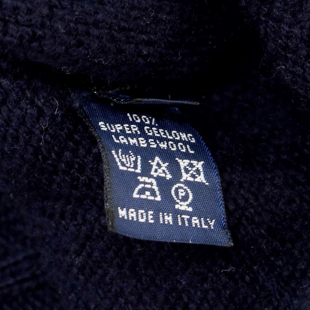 【中古】ドルモア DRUMOHR ウール クルーネック プルオーバーニット ネイビー【 48 】【 状態ランクC 】【 メンズ 】