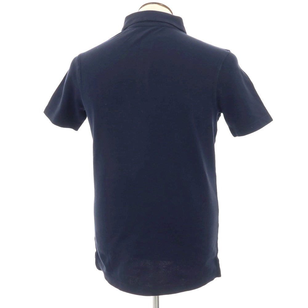 【中古】クルチアーニ CRUCIANI 鹿の子調コットン 半袖ポロシャツ ネイビー【サイズ50】【 状態ランクB 】【 メンズ 】