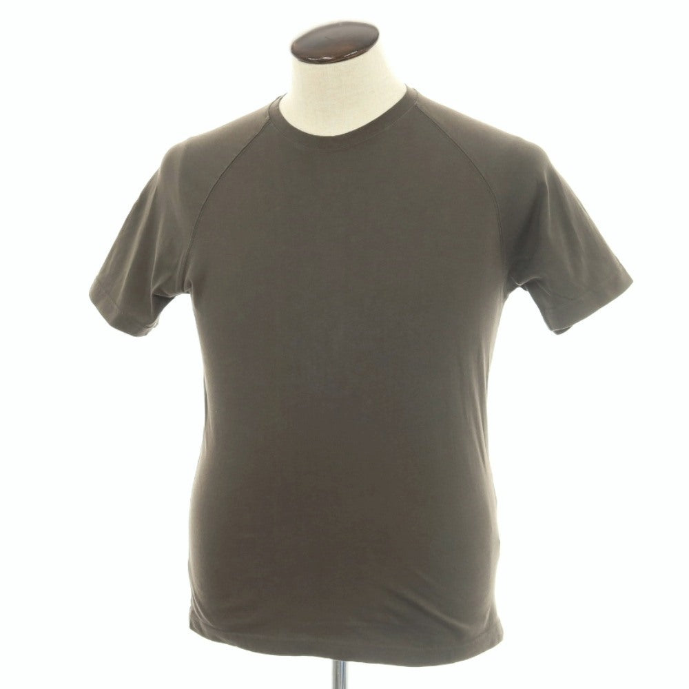 【中古】アスペジ ASPESI コットン ラグランスリーブ 半袖Tシャツ オリーブ【サイズL】【 状態ランクB 】【 メンズ 】