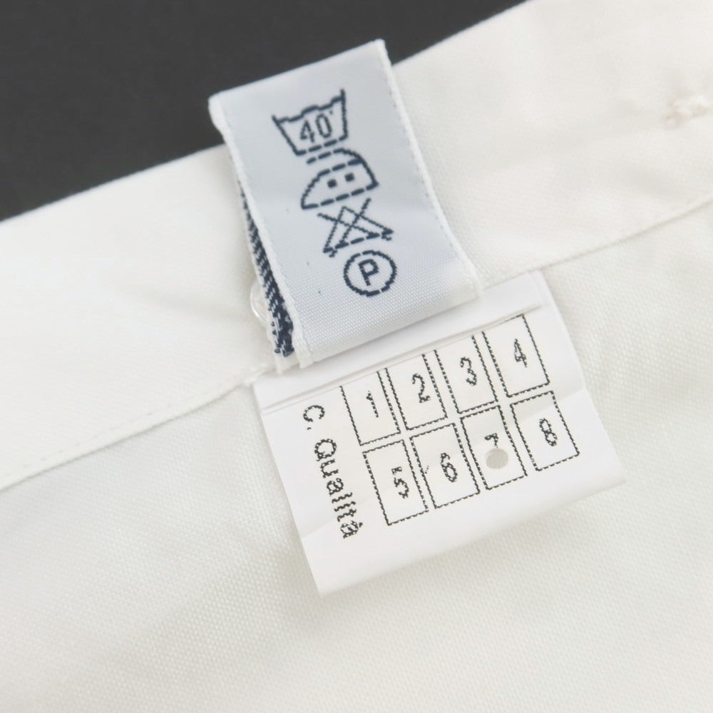 【中古】バルバ ダンディライフ BARBA DANDY LIFE コットン ワイドカラー ドレスシャツ ホワイト【 40 】【 状態ランクA 】【 メンズ 】