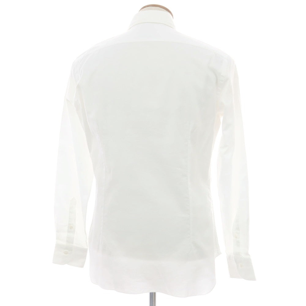 【中古】バルバ ダンディライフ BARBA DANDY LIFE コットン ワイドカラー ドレスシャツ ホワイト【 40 】【 状態ランクA 】【 メンズ 】