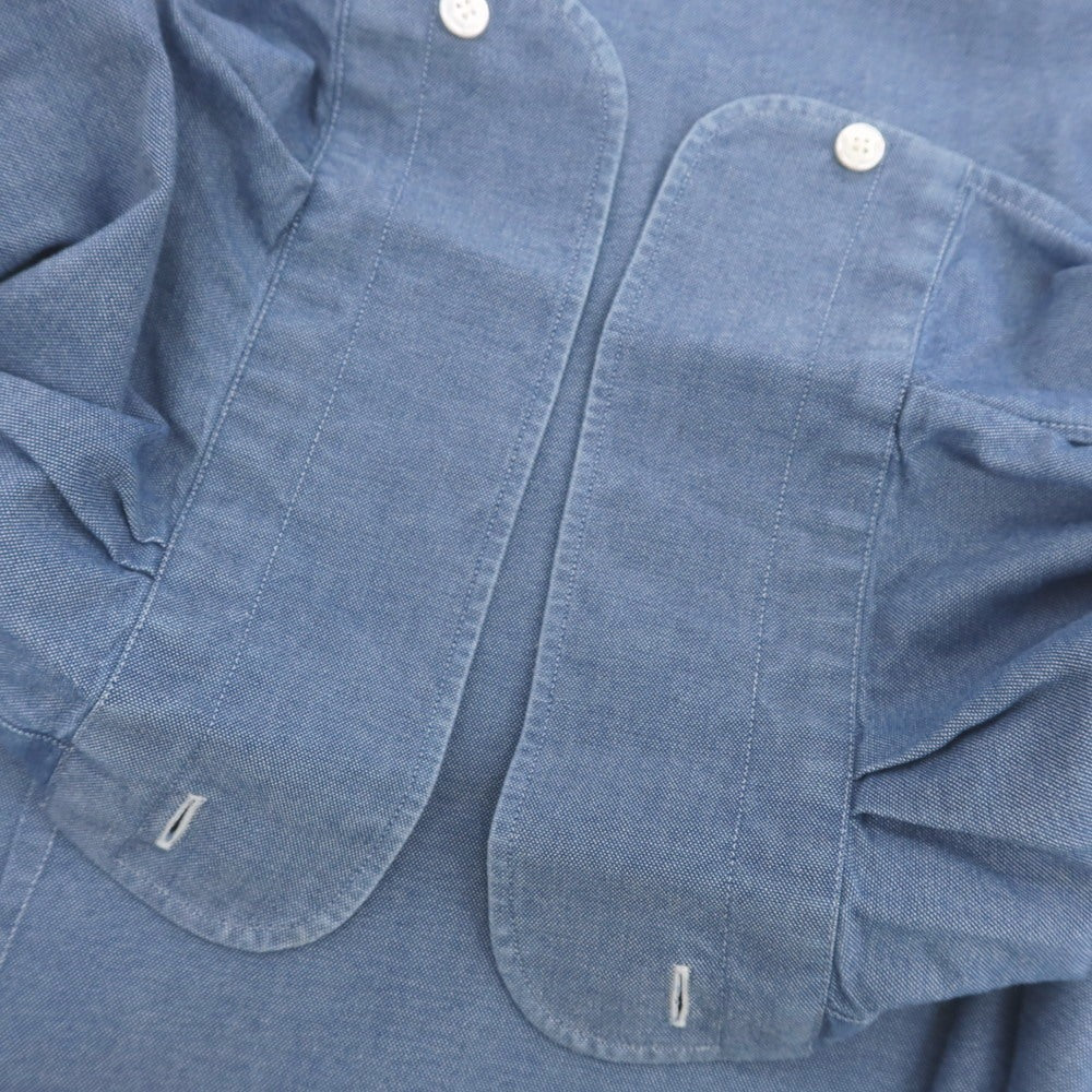 【中古】バルバ ダンディライフ BARBA DANDY LIFE コットン ワイドカラー カジュアルシャツ ライトブルー【 40 】【 状態ランクC 】【 メンズ 】