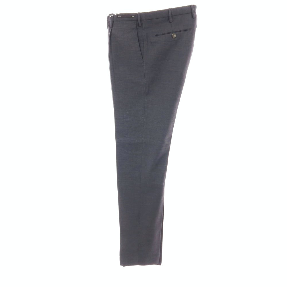 【中古】ピーティーゼロウーノ PT01 ストレッチ コットンウールポリエステル カジュアルスラックスパンツ ダークグレー系【サイズ48】【 状態ランクB 】【 メンズ 】