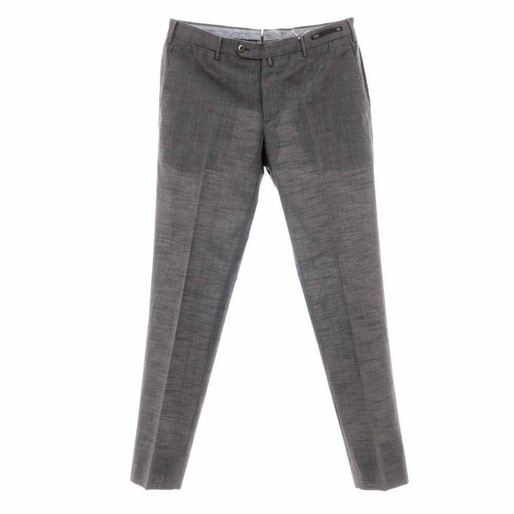 【中古】ピーティーゼロウーノ PT01 ウールコットン ドレススラックスパンツ グレー【サイズ50】【 状態ランクB 】【 メンズ 】