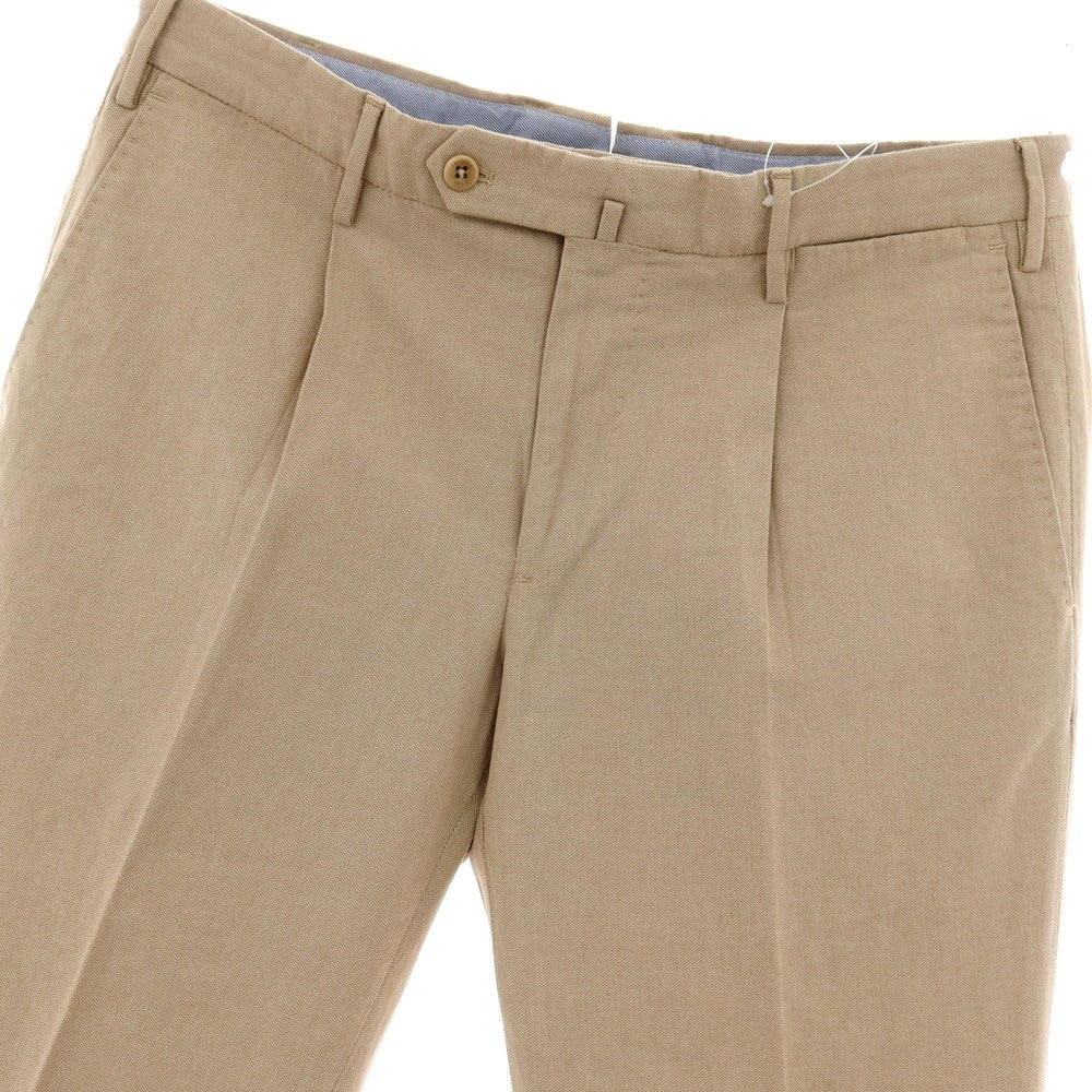 【中古】インコテックス INCOTEX ストレッチ アイスコットン カジュアルスラックスパンツ ベージュ【サイズ48】【 状態ランクB 】【 メンズ 】