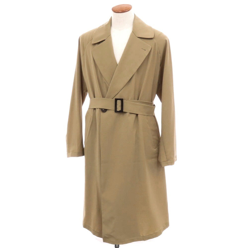 【中古】イーヴォ Hevo ウール ダブルブレストコート ベージュ【 46 】【 状態ランクA 】【 メンズ 】