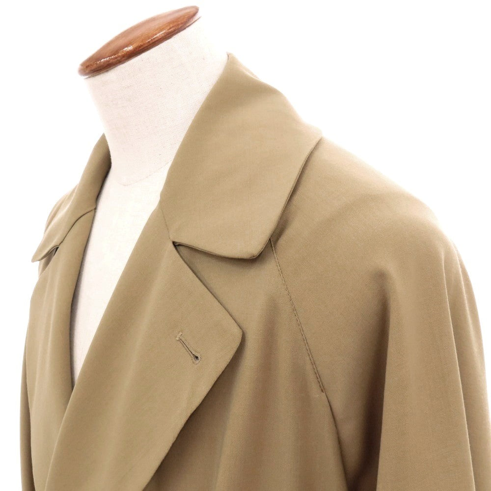 【中古】イーヴォ Hevo ウール ダブルブレストコート ベージュ【 46 】【 状態ランクA 】【 メンズ 】