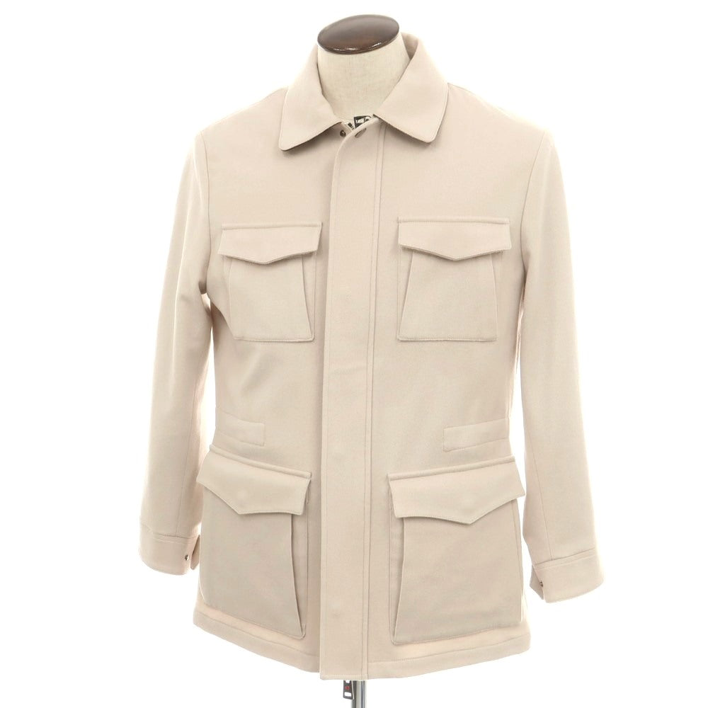 【中古】キーレッド ケイレッド KIRED WTOBE カシミヤ フィールドジャケット ライトベージュ【 50 】【 状態ランクA 】【 メンズ 】