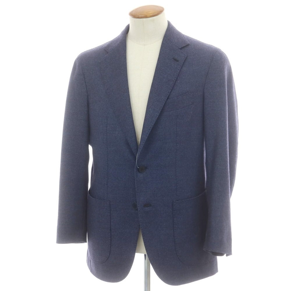 【中古】ジアーボ ガボ Gabo TOMORROWLAND別注 ストレッチウール テーラードジャケット ネイビー【 48 】【 状態ランクB 】【 メンズ 】