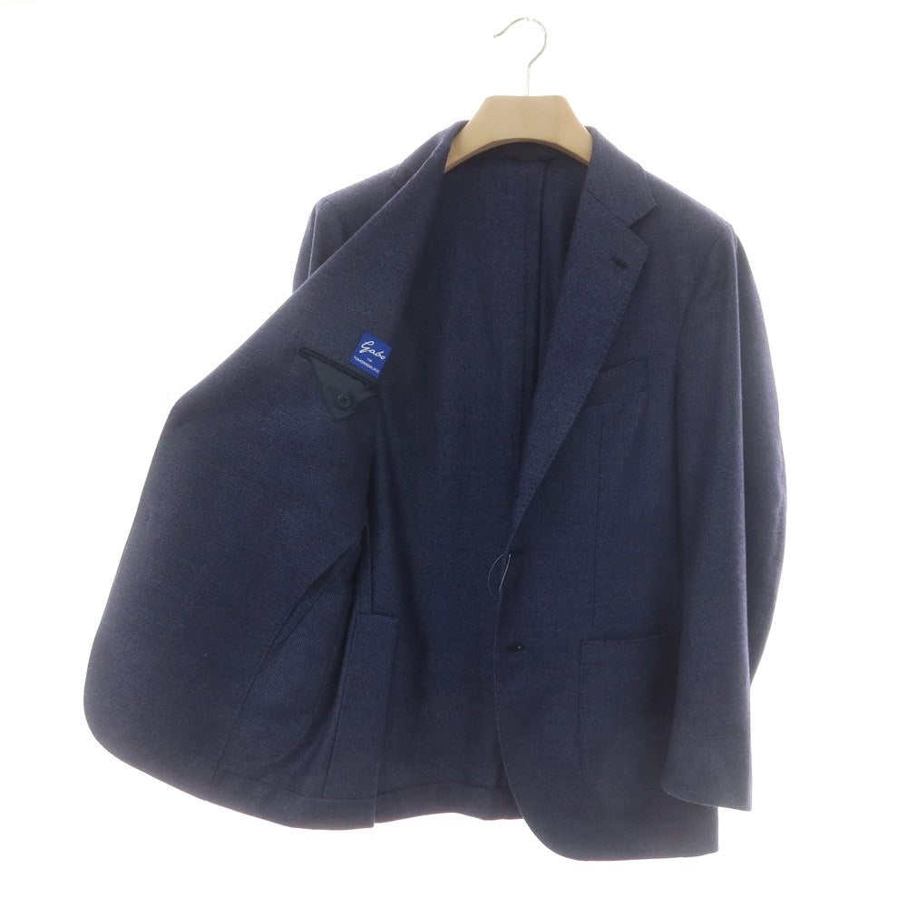 【中古】ジアーボ ガボ Gabo TOMORROWLAND別注 ストレッチウール テーラードジャケット ネイビー【 48 】【 状態ランクB 】【 メンズ 】