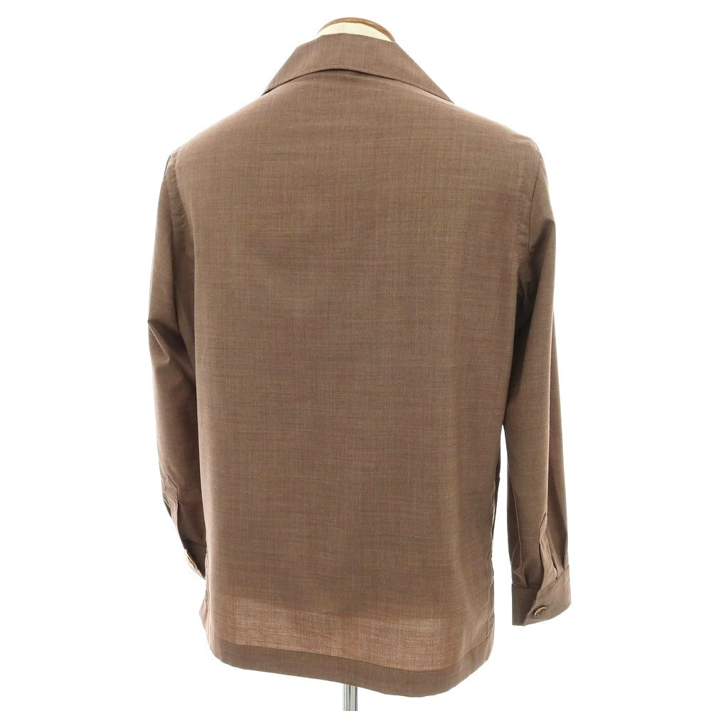 【中古】アヴィーノ AVINO ウール ジャケット ブルゾン ブラウン【 46 】【 状態ランクC 】【 メンズ 】