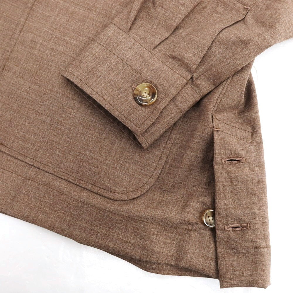 【中古】アヴィーノ AVINO ウール ジャケット ブルゾン ブラウン【 46 】【 状態ランクC 】【 メンズ 】