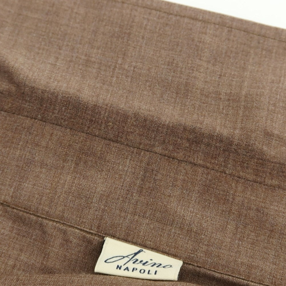 【中古】アヴィーノ AVINO ウール ジャケット ブルゾン ブラウン【 46 】【 状態ランクC 】【 メンズ 】