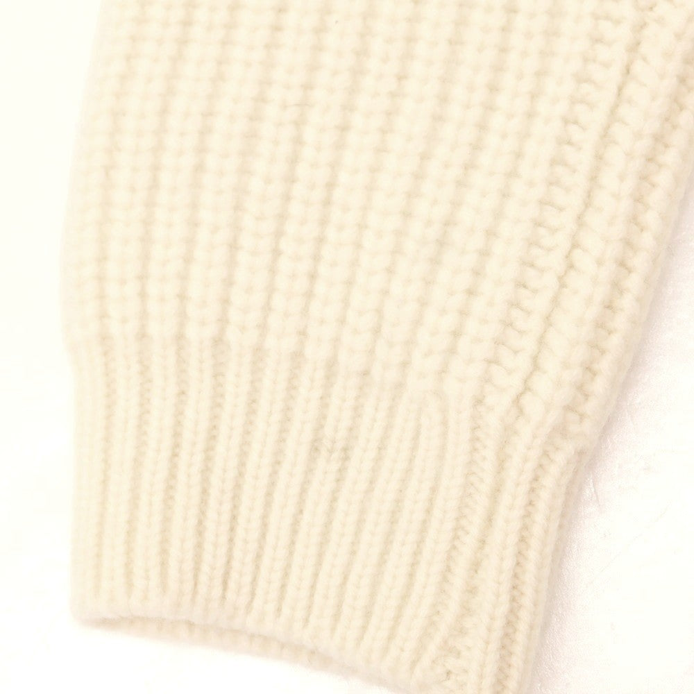 【中古】セッテフィーリ カシミア Settefili Cashmere ローゲージ ウールカシミヤ ショールカラー カーディガン アイボリー【 46/XS 】【 状態ランクC 】【 メンズ 】