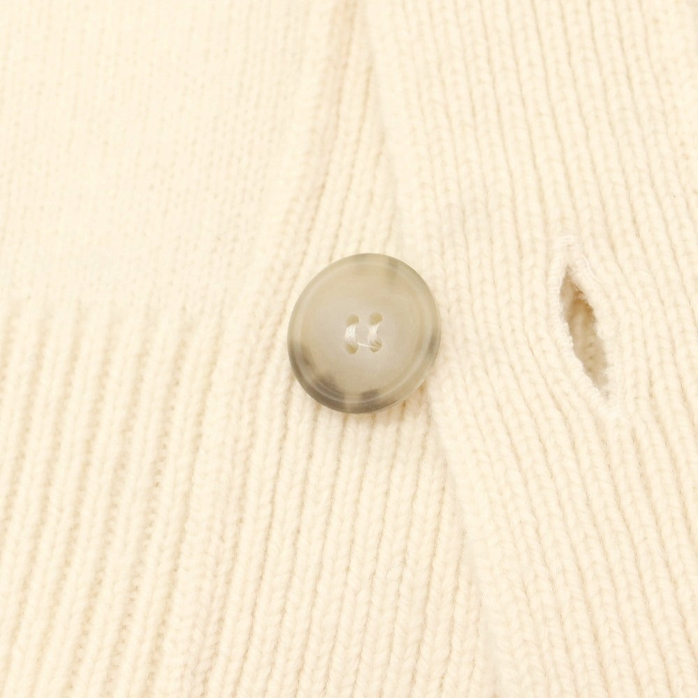 【中古】フィリッポ デ ローレンティス FILIPPO DE LAURENTIIS ウールカシミヤ カーディガン アイボリー【 50 】【 状態ランクC 】【 メンズ 】