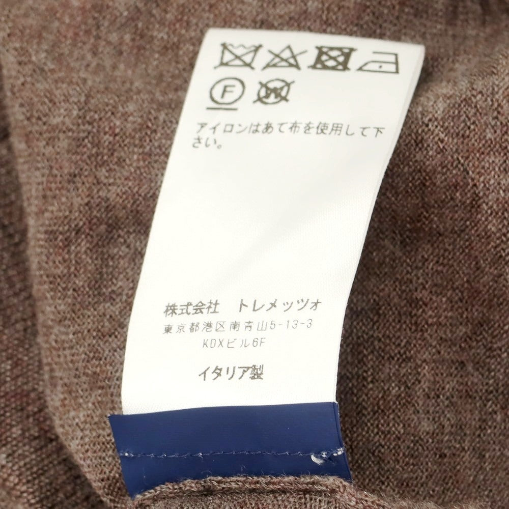 【中古】フェデーリ FEDELI ハイゲージ ウール モックネック プルオーバーニット アッシュブラウン【 48 】【 状態ランクC 】【 メンズ 】