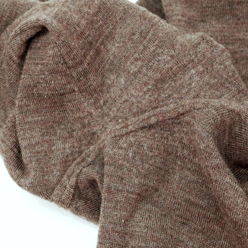 【中古】フェデーリ FEDELI ハイゲージ ウール モックネック プルオーバーニット アッシュブラウン【 48 】【 状態ランクC 】【 メンズ 】