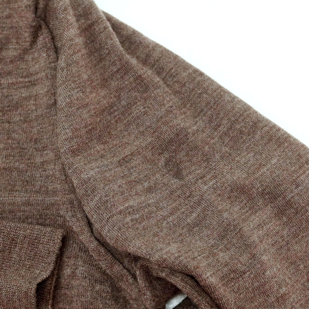 【中古】フェデーリ FEDELI ハイゲージ ウール モックネック プルオーバーニット アッシュブラウン【 48 】【 状態ランクC 】【 メンズ 】