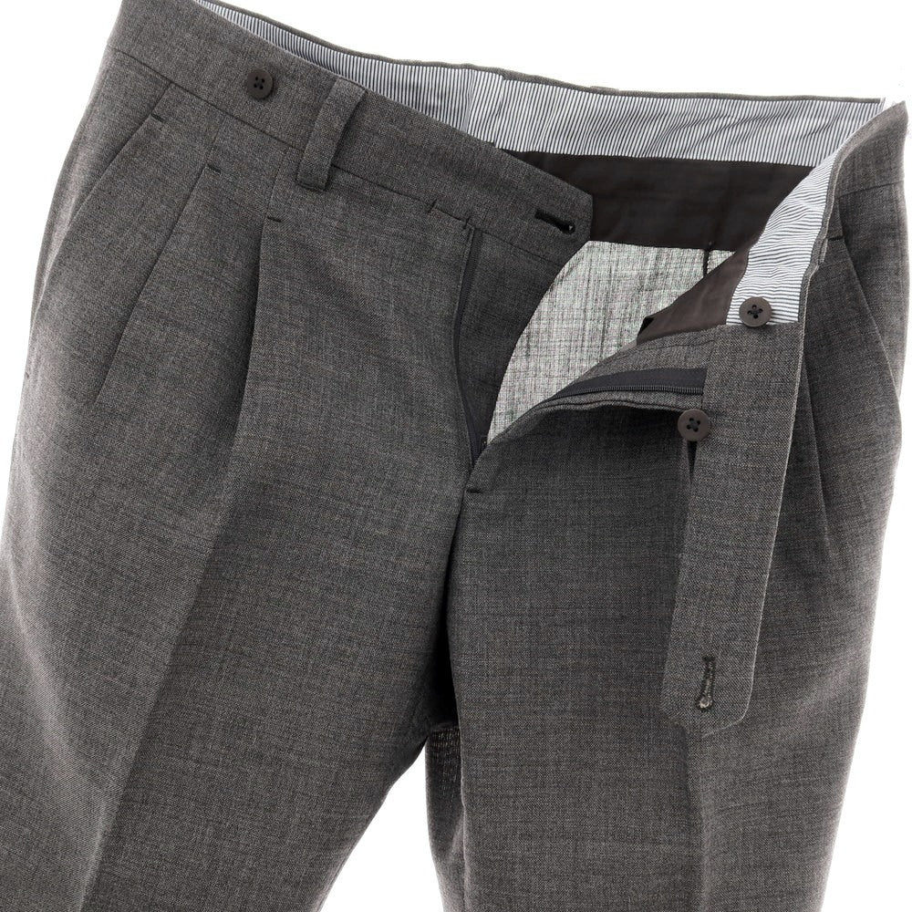 【中古】イガラシトラウザーズ 五十嵐 IGARASHI TROUSERS BEAMS F別注 ウール ドレススラックスパンツ グレー【サイズ48】【 状態ランクB 】【 メンズ 】