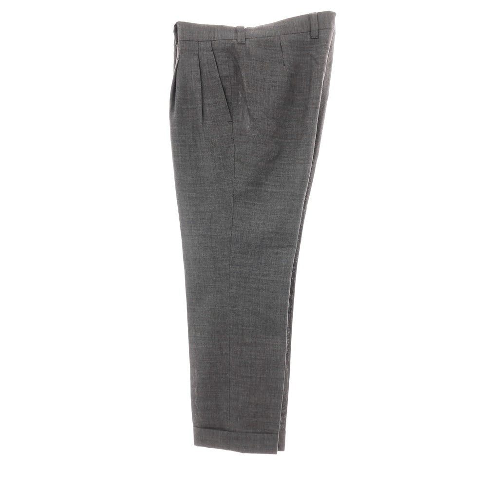 【中古】イガラシトラウザーズ 五十嵐 IGARASHI TROUSERS BEAMS F別注 ウール ドレススラックスパンツ グレー【サイズ48】【 状態ランクB 】【 メンズ 】