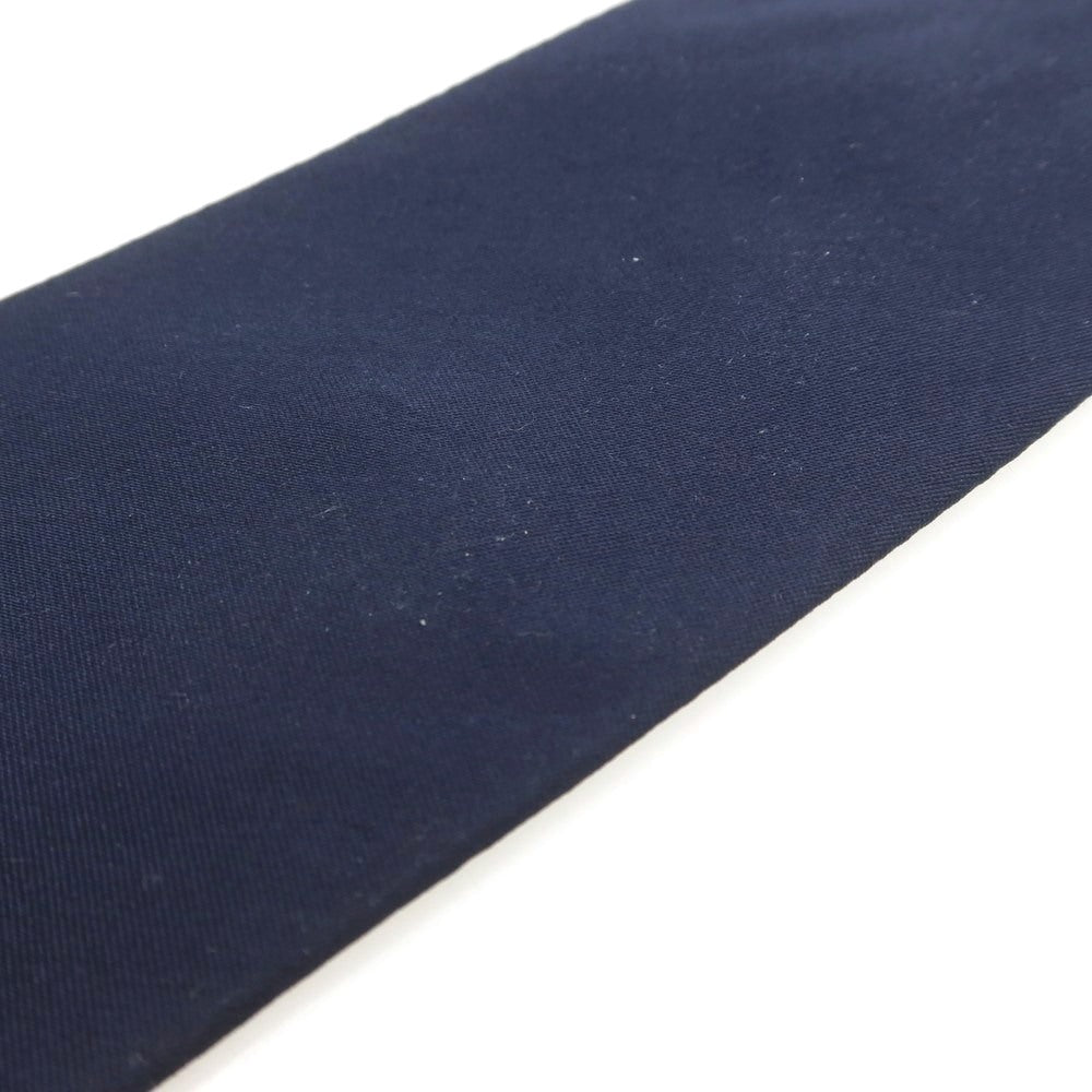 【中古】ココン COCON シルク トレピエゲ ソリッド ネクタイ ネイビー【 状態ランクB 】【 メンズ 】