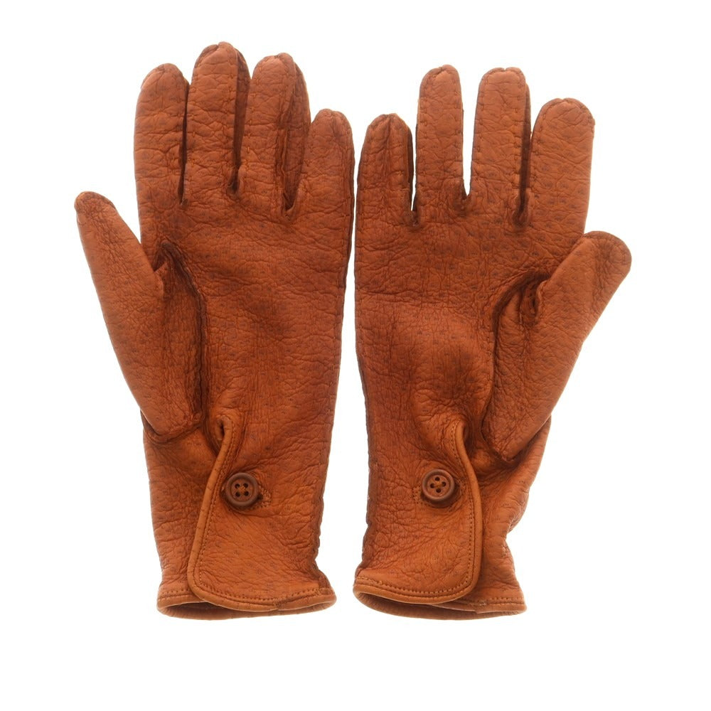 【中古】チェスタージェフリー CHESTER JEFFERIES レザー 手袋 グローブ ブラウン【 表記なし(M位) 】【 状態ランクB 】【 メンズ 】