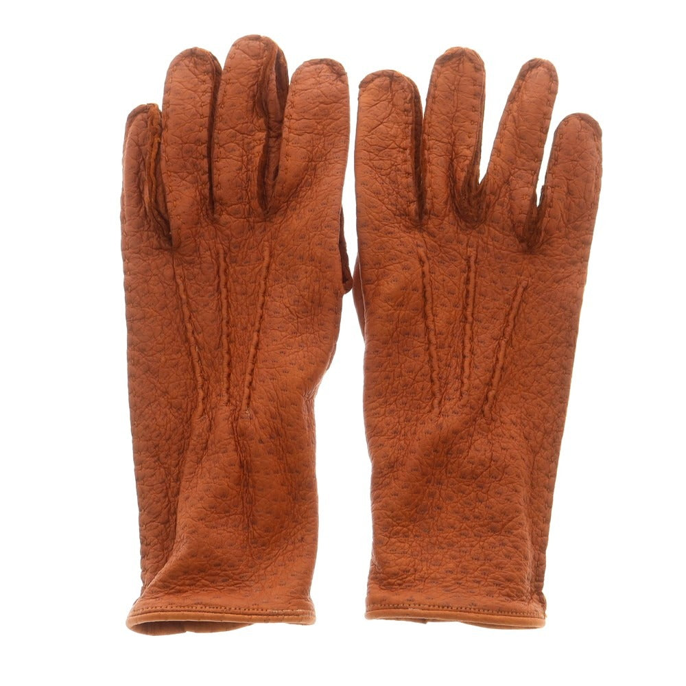 【中古】チェスタージェフリー CHESTER JEFFERIES レザー 手袋 グローブ ブラウン【 表記なし(M位) 】【 状態ランクB 】【 メンズ 】