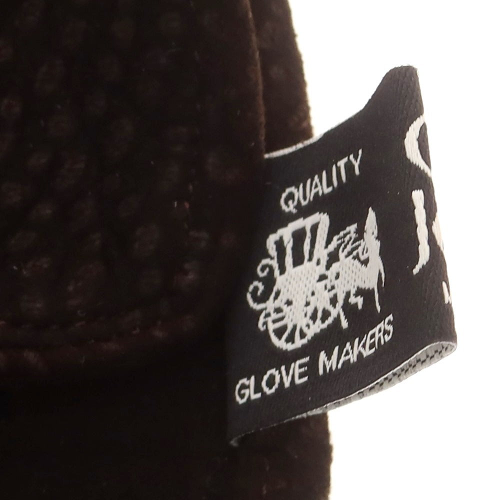 【中古】チェスタージェフリー CHESTER JEFFERIES レザー 手袋 グローブ ブラックブラウン【 表記なし(M位) 】【 状態ランクC 】【 メンズ 】