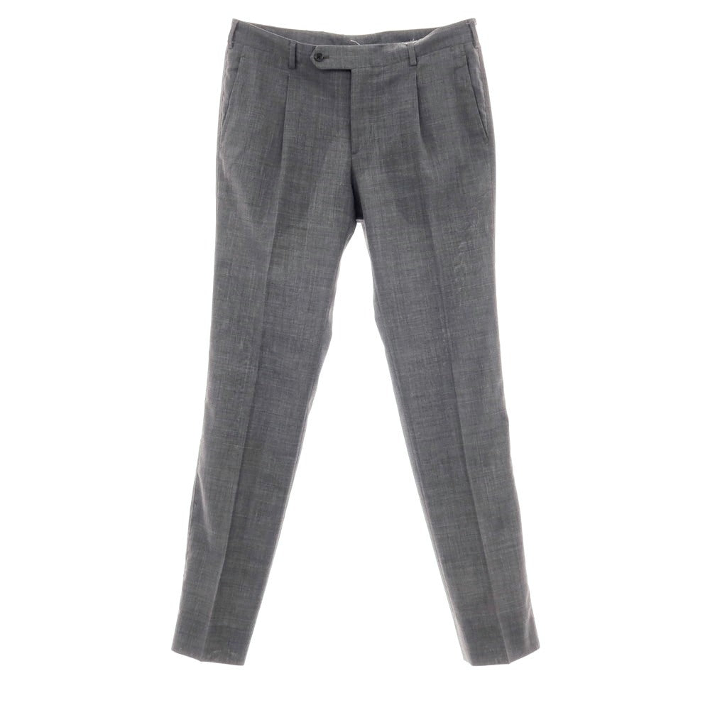 【中古】ベルベスト Belvest ストレッチ ポリエステルウールナイロン ドレススラックスパンツ グレー【サイズ46】【 状態ランクB 】【 メンズ 】
