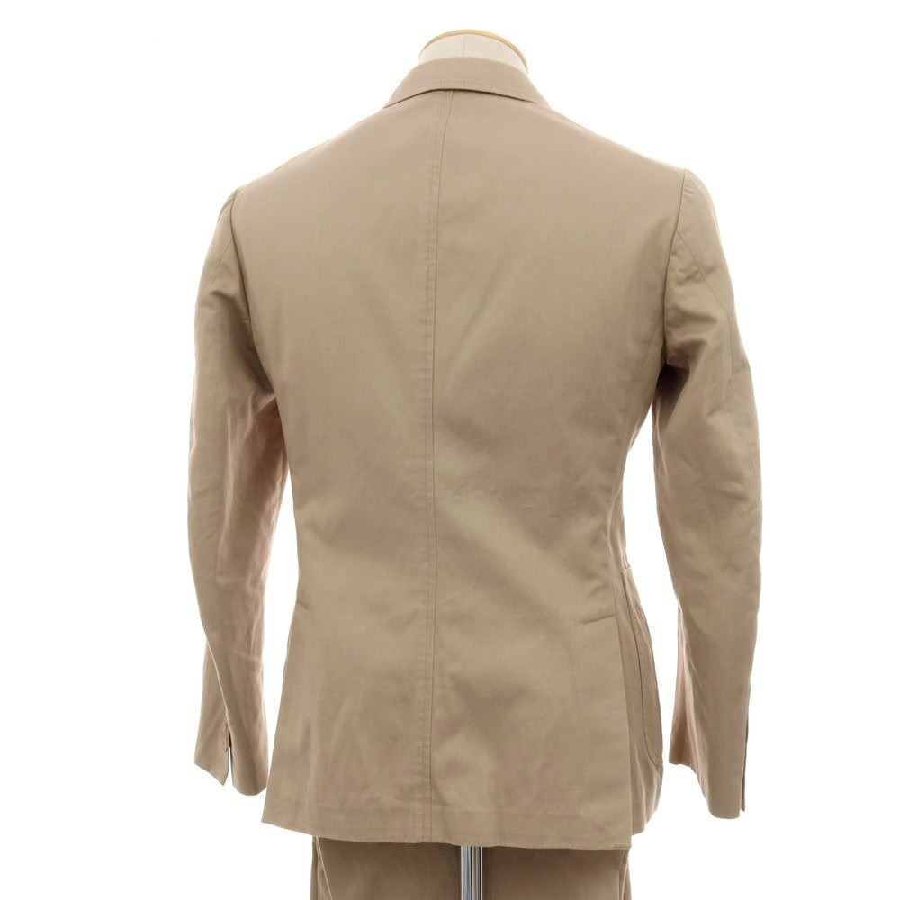 【中古】ザ ジジ THE GIGI ZIGGY コットンリネン 8B ダブルスーツ ベージュ【サイズ42】【 状態ランクC 】【 メンズ 】