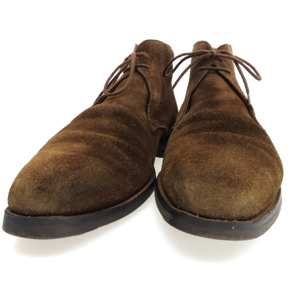 【中古】クロケットアンドジョーンズ CROCKETT&JONES TETBURY スエード チャッカブーツ ブラウン【 6 1/2 E 】【 状態ランクC 】【 メンズ 】