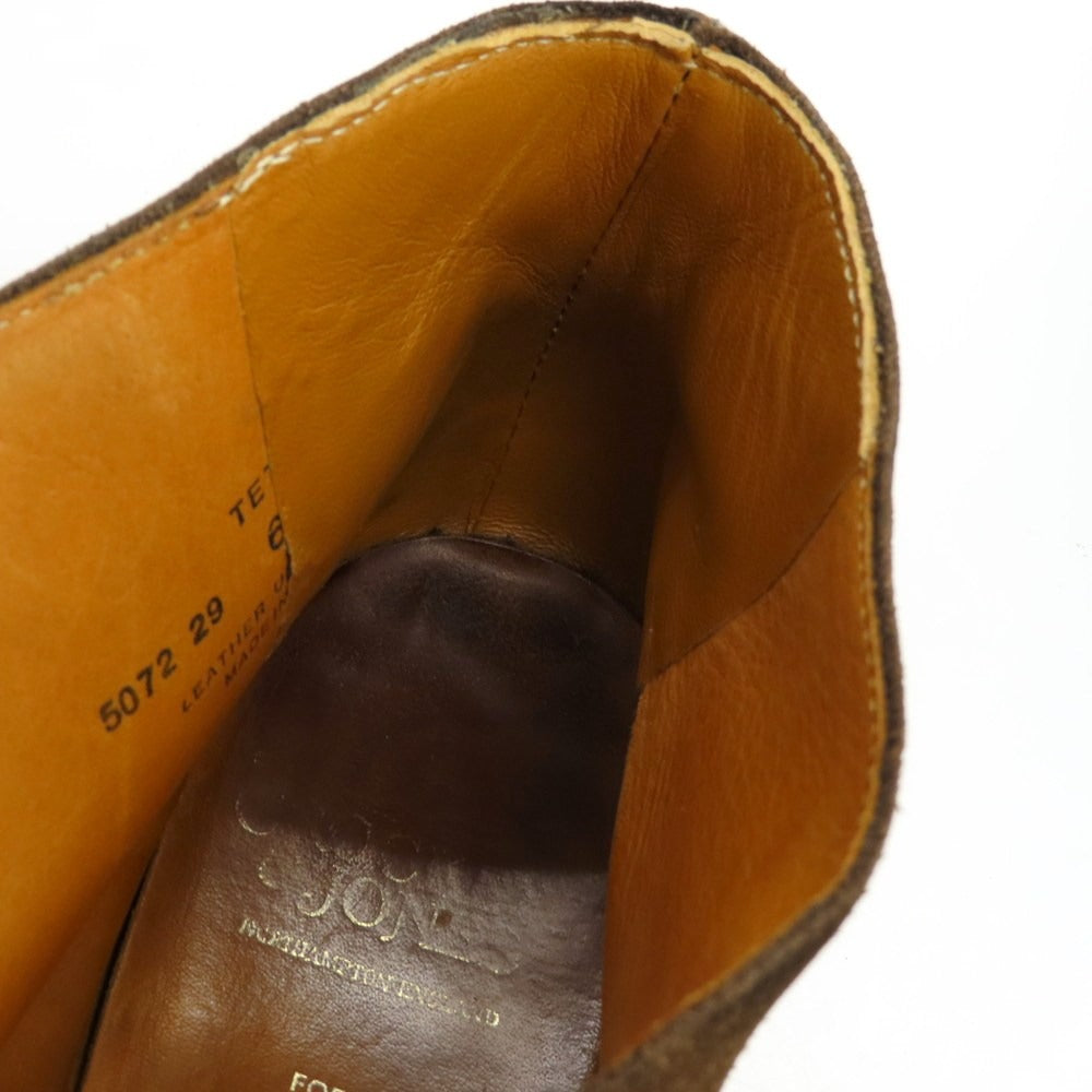 【中古】クロケットアンドジョーンズ CROCKETT&JONES TETBURY スエード チャッカブーツ ブラウン【 6 1/2 E 】【 状態ランクC 】【 メンズ 】