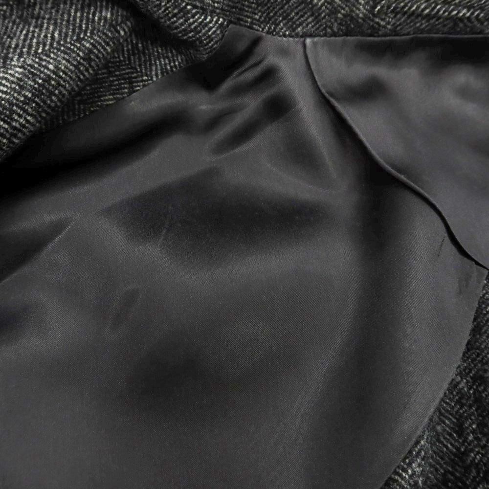 【中古】ラルディーニ LARDINI ウールカシミヤ ヘリンボーン織り チェスターフィールドコート グレー【 46 】【 状態ランクB 】【 メンズ 】