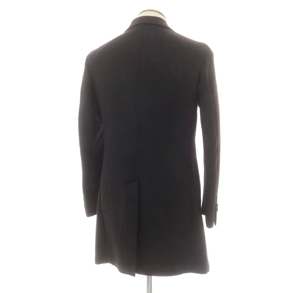 【中古】ルビアム LUBIAM ウール チェスターフィールドコート ダークブラウン【 46 】【 状態ランクB 】【 メンズ 】
