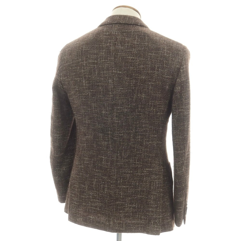 【中古】ラルディーニ LARDINI ウールコットン テーラードジャケット ブラウン【 46 】【 状態ランクC 】【 メンズ 】