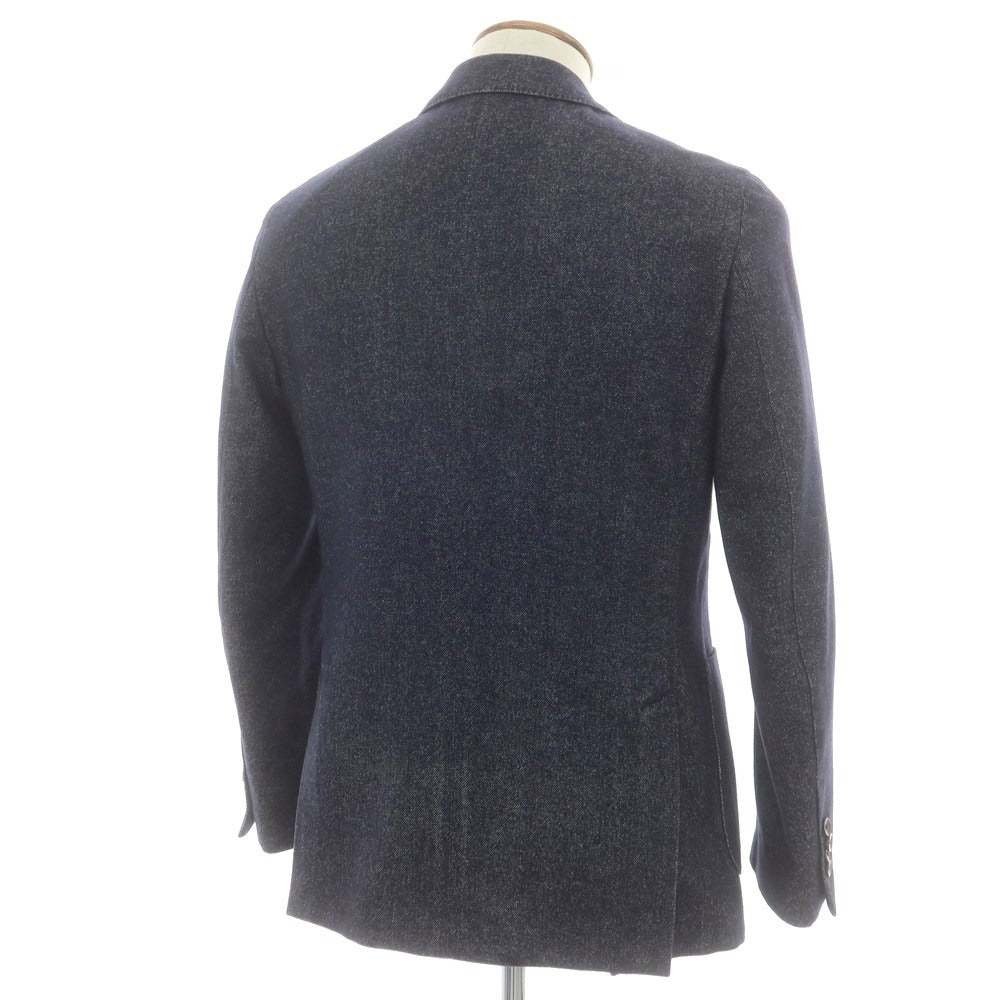 【中古】ラルディーニ LARDINI コットンウール カジュアルジャケット ネイビー【 46 】【 状態ランクC 】【 メンズ 】