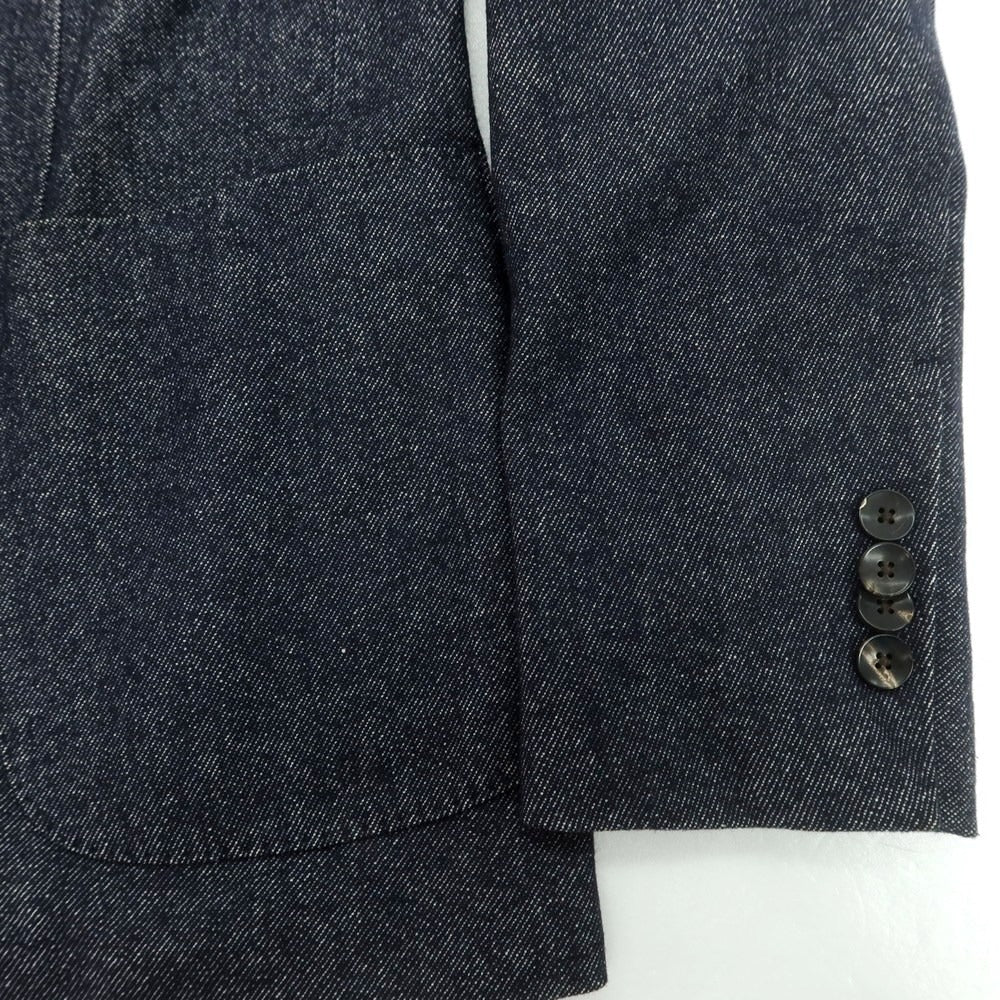 【中古】ラルディーニ LARDINI コットンウール カジュアルジャケット ネイビー【 46 】【 状態ランクC 】【 メンズ 】