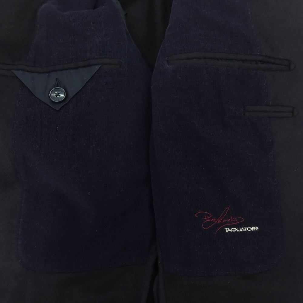 【中古】タリアトーレ TAGLIATORE カシミヤ テーラードジャケット ダークネイビー【 48 】【 状態ランクB 】【 メンズ 】