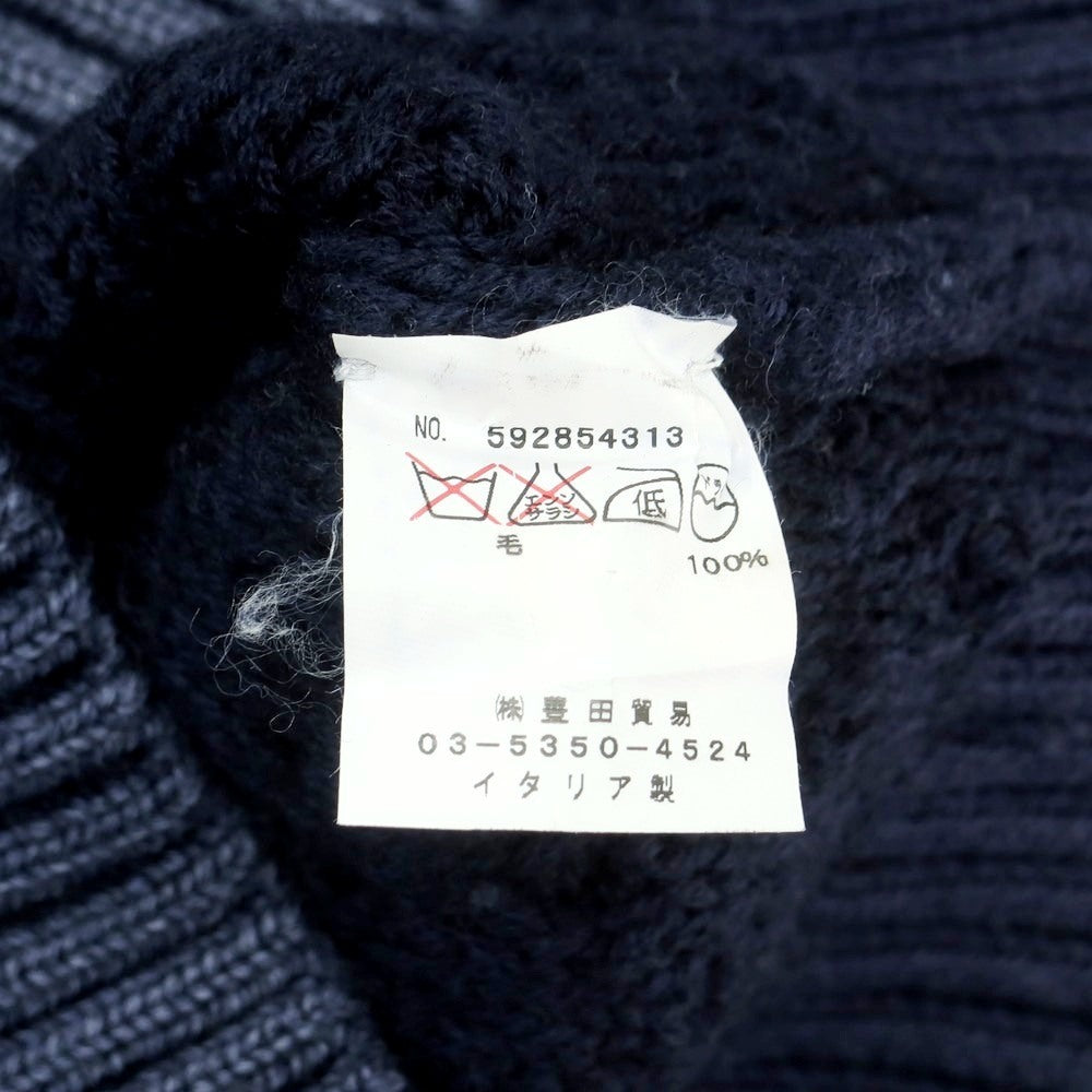 【中古】チルコロ1901 CIRCOLO 1901 ウール タートルネック プルオーバーニット ネイビー【 M 】【 状態ランクB 】【 メンズ 】