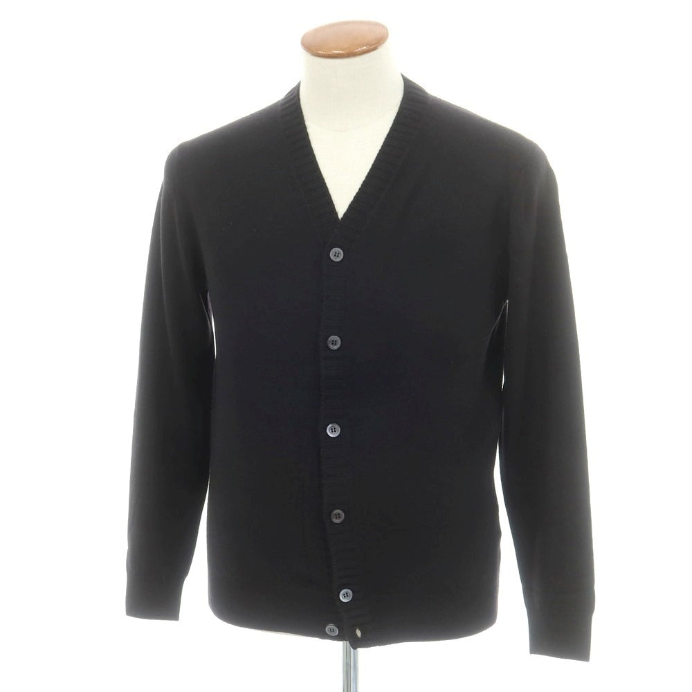 【中古】クルチアーニ CRUCIANI ハイゲージ ウール カーディガン ブラック【 46 】【 状態ランクC 】【 メンズ 】