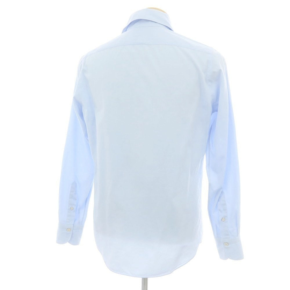 【中古】フィナモレ Finamore コットン カッタウェイ ドレスシャツ ライトブルー【 S 】【 状態ランクC 】【 メンズ 】