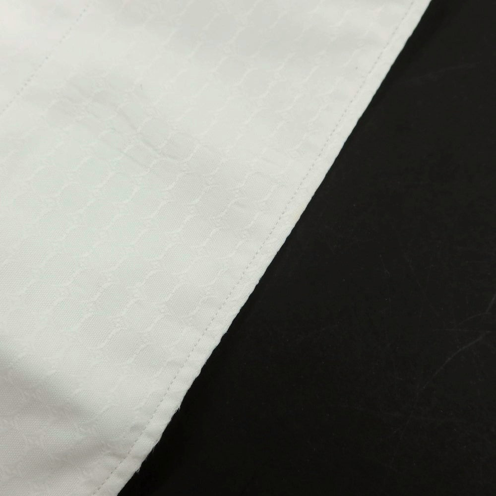 【中古】フィナモレ Finamore コットン ホリゾンタルカラー ドレスシャツ ホワイト【 38 】【 状態ランクC 】【 メンズ 】