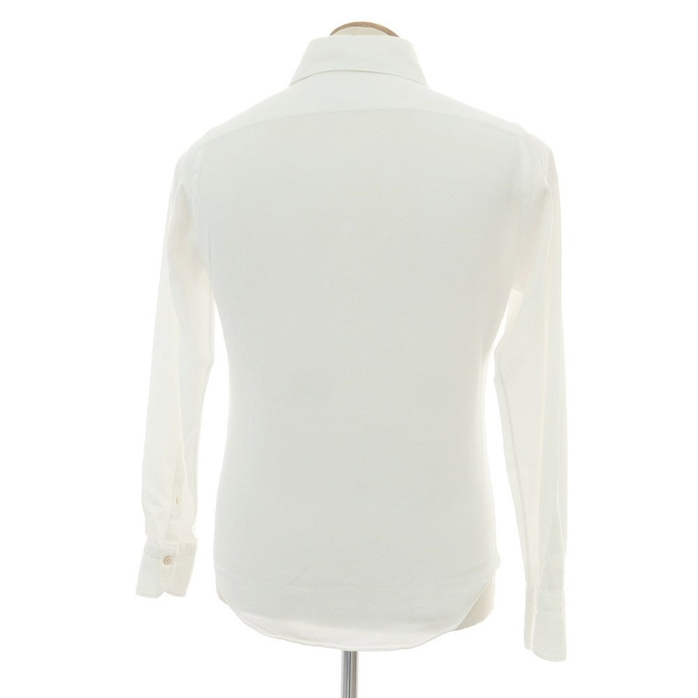【中古】フィナモレ Finamore コットン ホリゾンタルカラー ドレスシャツ ホワイト【 39 】【 状態ランクC 】【 メンズ 】