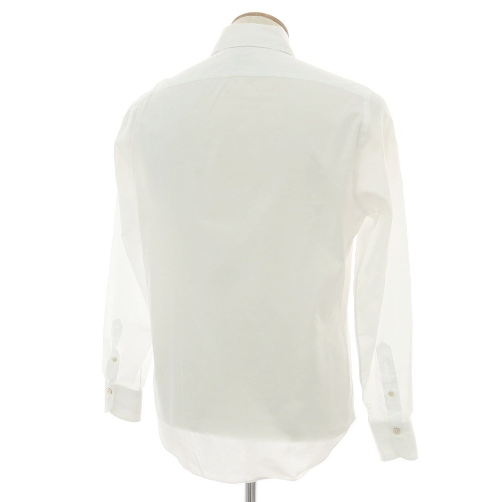 【中古】フィナモレ Finamore コットン ワイドカラー ドレスシャツ ホワイト【 M 】【 状態ランクC 】【 メンズ 】