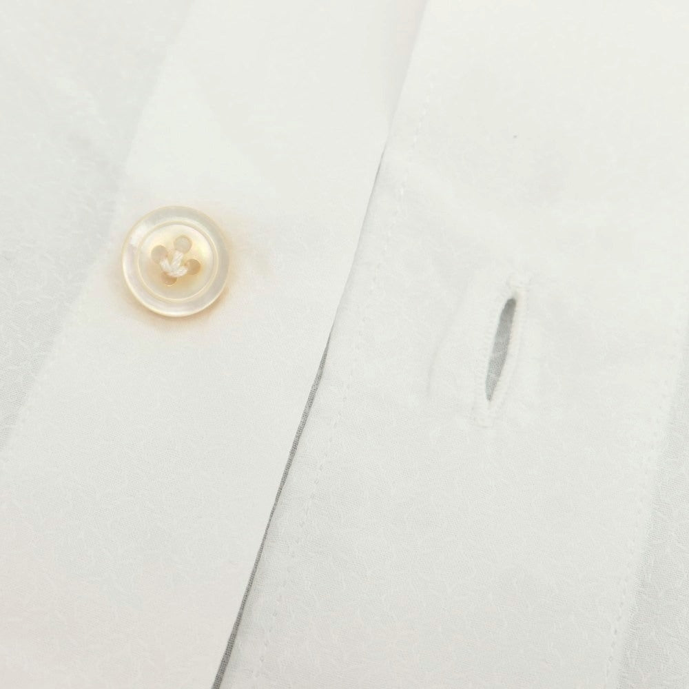 【中古】フィナモレ Finamore コットン ワイドカラー ドレスシャツ ホワイト【 M 】【 状態ランクC 】【 メンズ 】