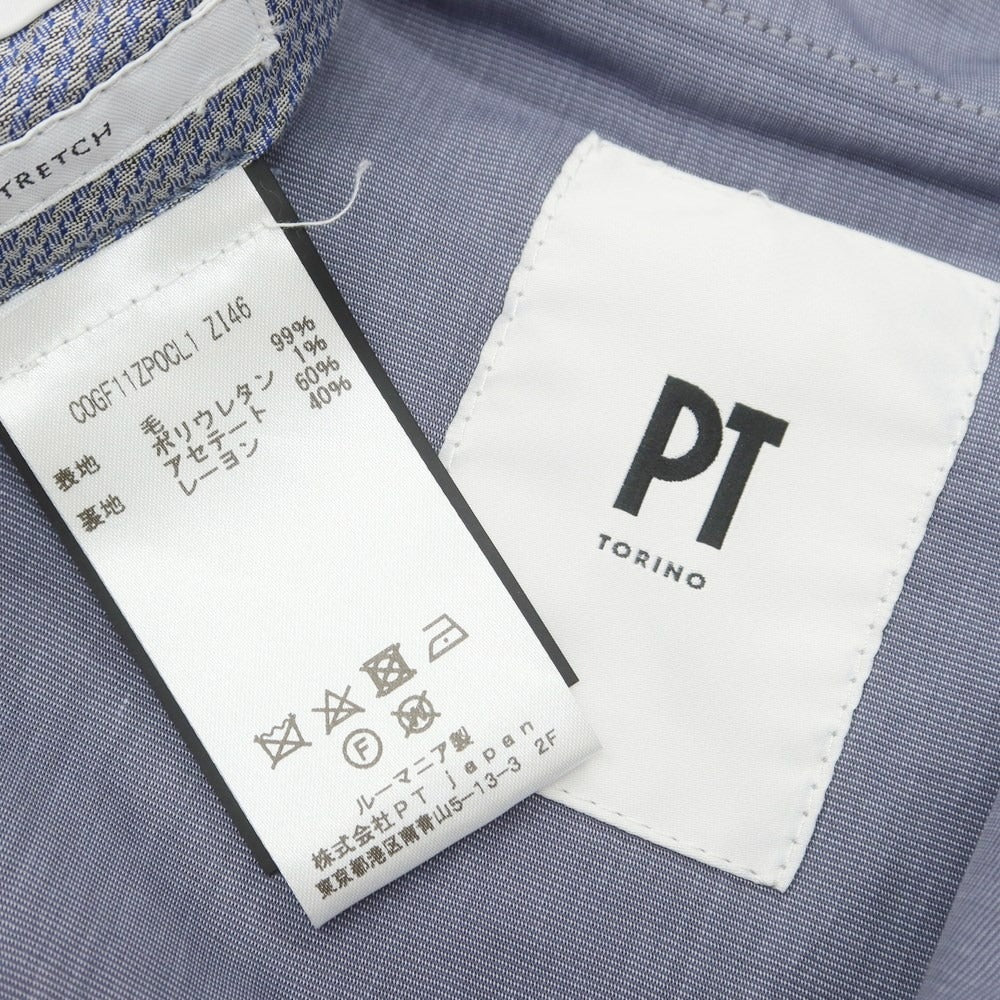 【中古】ピーティートリノ PT TORINO ストレッチウール ドレススラックスパンツ ブラウン【 46 】【 状態ランクB 】【 メンズ 】