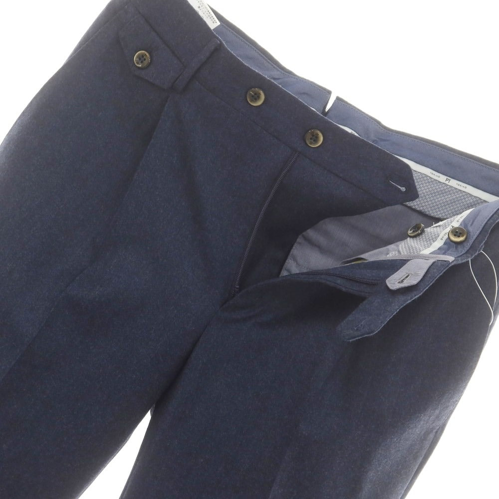 【中古】ピーティートリノ PT TORINO ストレッチウール ドレススラックスパンツ ネイビー【 46 】【 状態ランクB 】【 メンズ 】