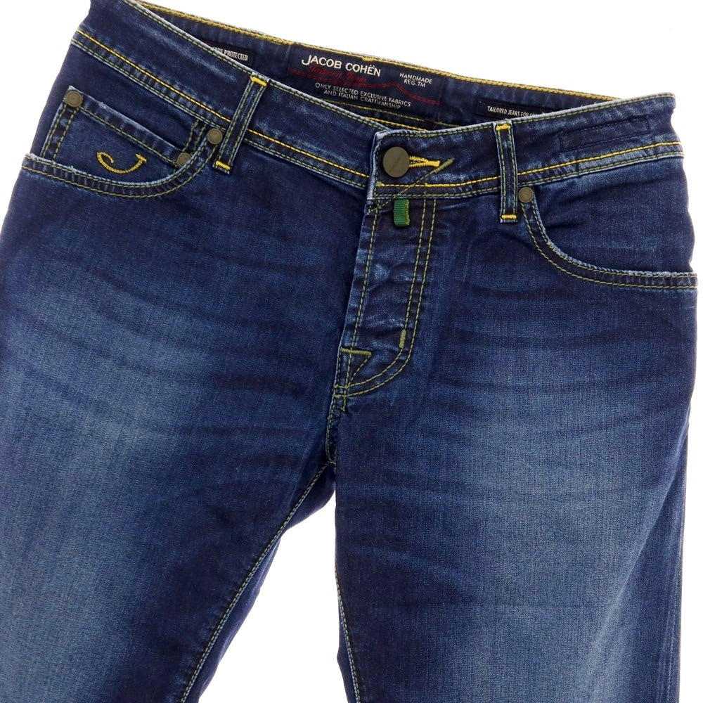 【中古】ヤコブコーエン JACOB COHEN J622 COMF- ストレッチ コットンポリエステル デニムパンツ ネイビー【サイズ31】【 状態ランクB 】【 メンズ 】