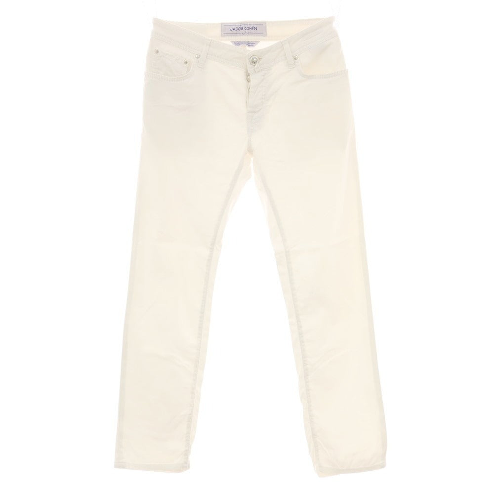 【中古】ヤコブコーエン JACOB COHEN J622 SLIM COMF- ストレッチ コットンリヨセル 5ポケットパンツ ホワイト【サイズ31】【 状態ランクC 】【 メンズ 】
