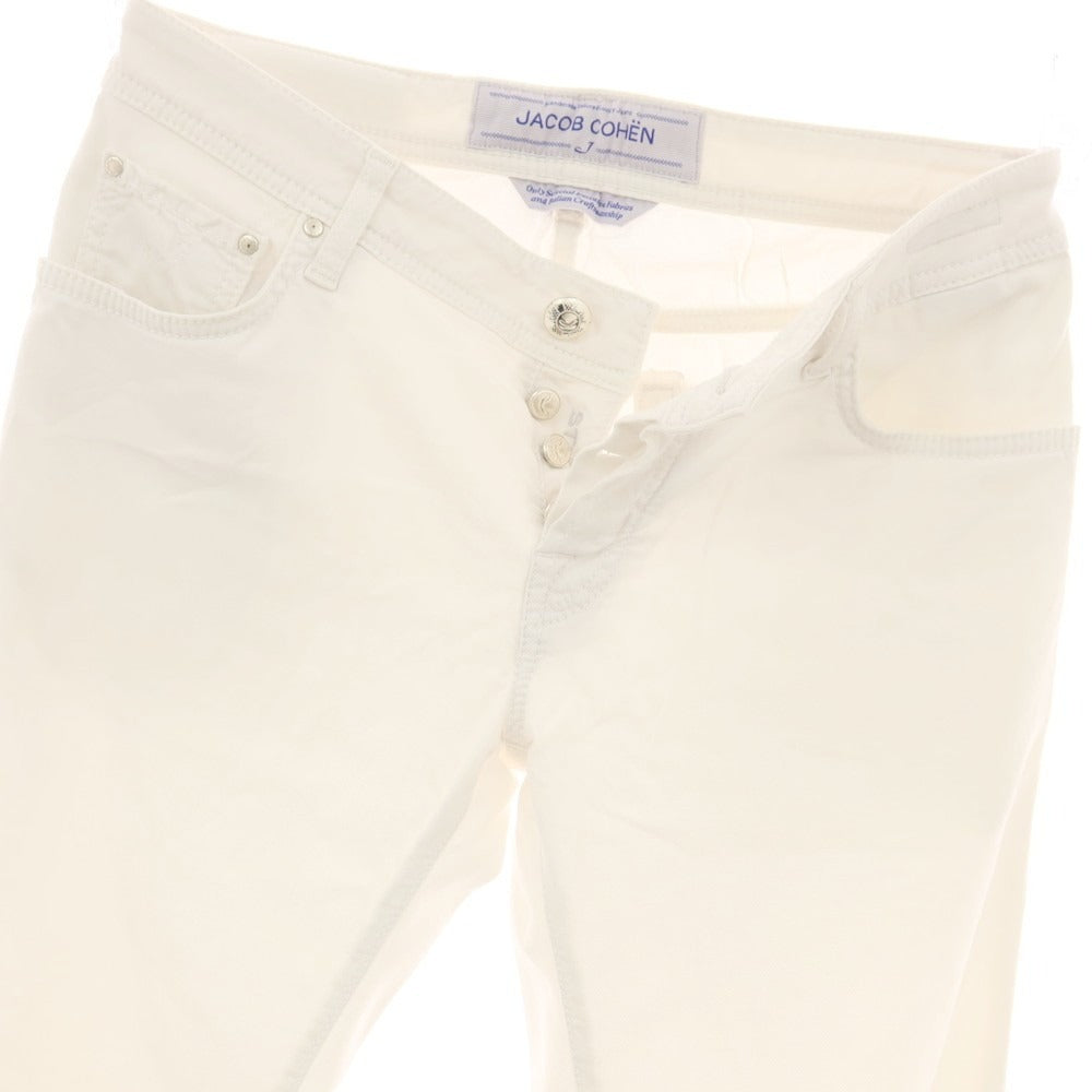 【中古】ヤコブコーエン JACOB COHEN J622 SLIM COMF- ストレッチ コットンリヨセル 5ポケットパンツ ホワイト【サイズ31】【 状態ランクC 】【 メンズ 】